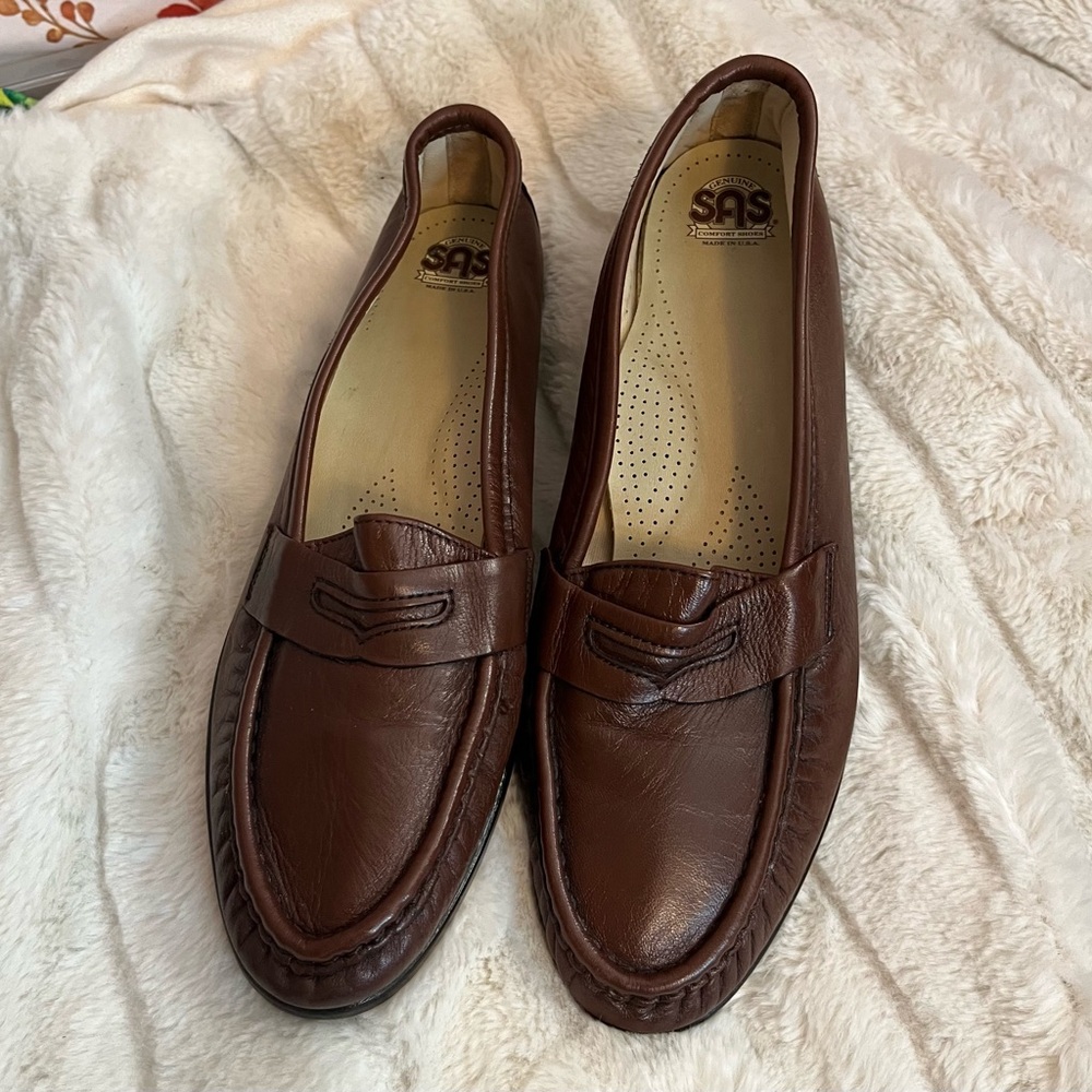 SAS Womens 10N Simplify BrownTripad Comfort Work Office Casual Fall City Loafers